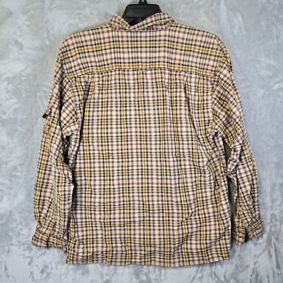 Colo Wear Shirt Mens L Brown Plaid Button Up Cowboy Outdoor Wear Hunting Fishing - Picture 5 of 7